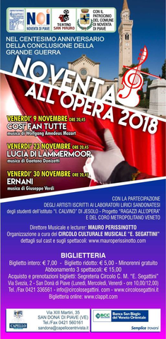 Noventa All'Opera 2018